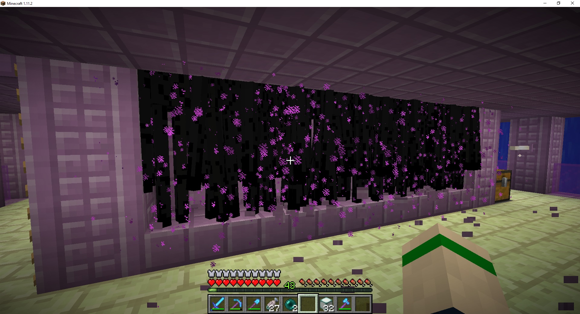 Granja de Enderman en uso